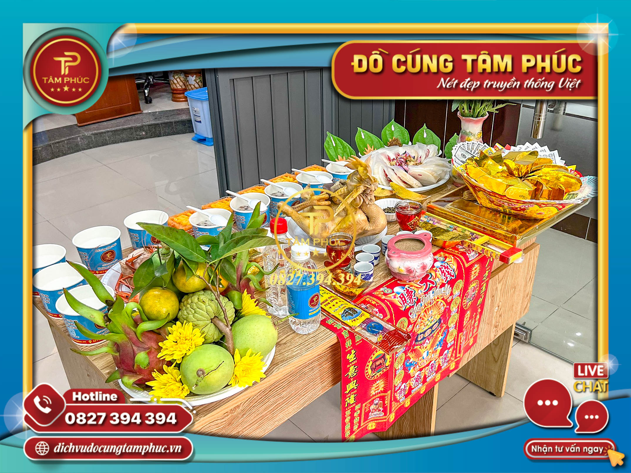 Mâm cúng Vong Linh trọn gói _ Còn Hàng